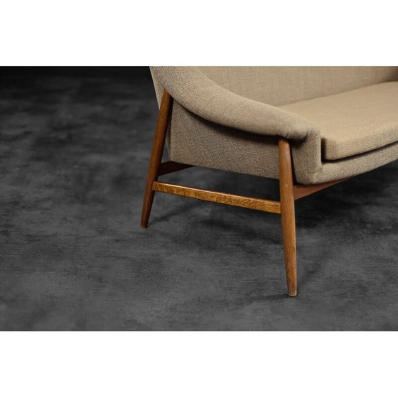 Image 1 of Canapé Grace 2 places vintage scandinave en tissu marron par Ikea, 1961