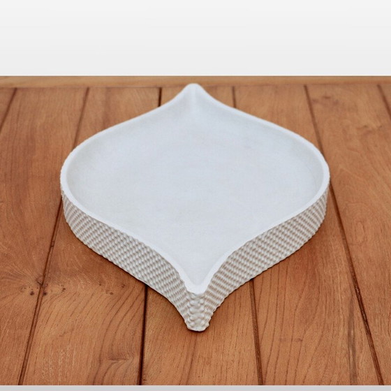 Image 1 of Plat vintage en céramique par Ambrogio Pozzi pour Gresline, Italie 1970