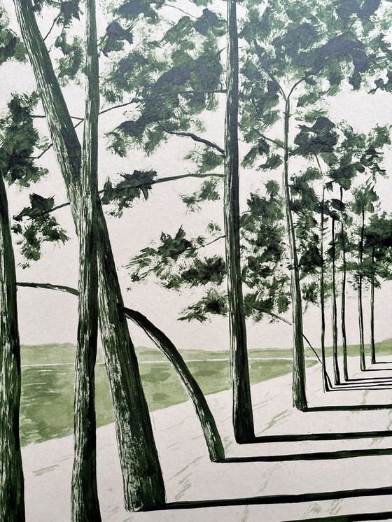 Image 1 of Avenue Du Cap Coz. Encre De Frédéric Cadiou 