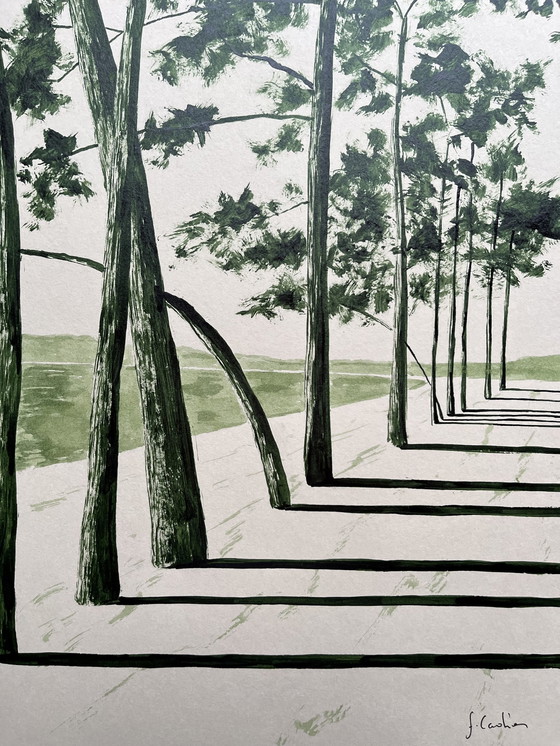 Image 1 of Avenue Du Cap Coz. Encre De Frédéric Cadiou 