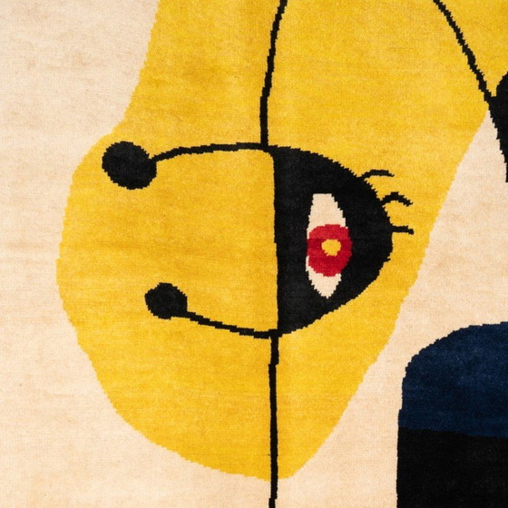 Image 1 of Tapis vintage en laine mérinos noué à la main