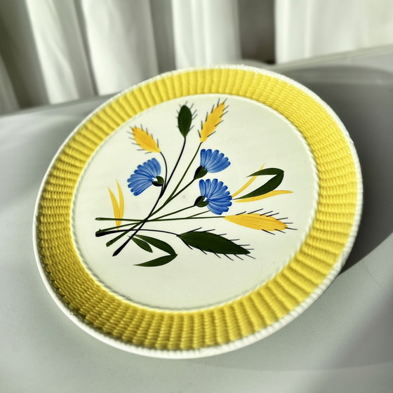 Image 1 of Plat en porcelaine en faïence de Gien 'Val D'Or'