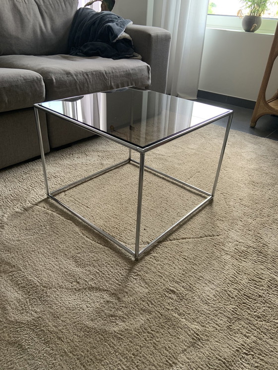 Image 1 of Table basse avec verre fumé