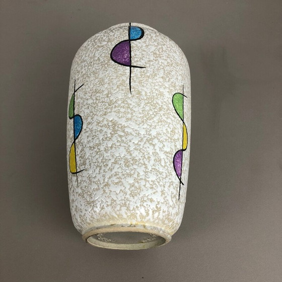 Image 1 of Vase vintage en terre cuite colorée de Bay Ceramics, Allemagne 1950