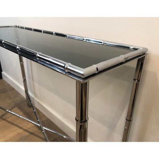 Image 1 of Console vintage avec miroir, France 1970