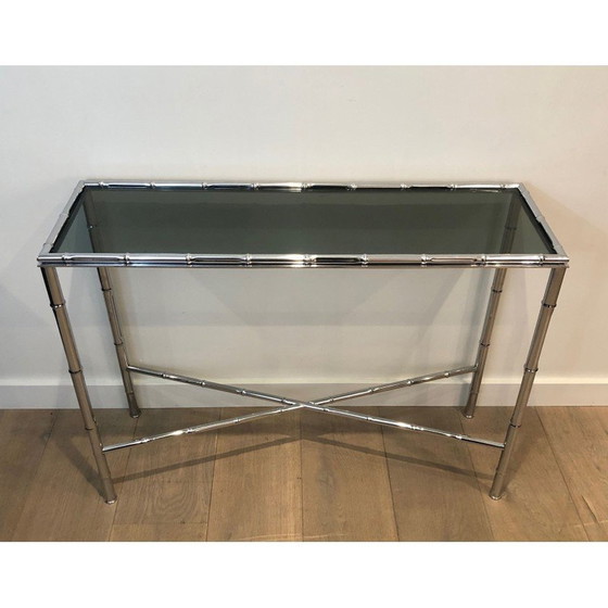 Image 1 of Console vintage avec miroir, France 1970