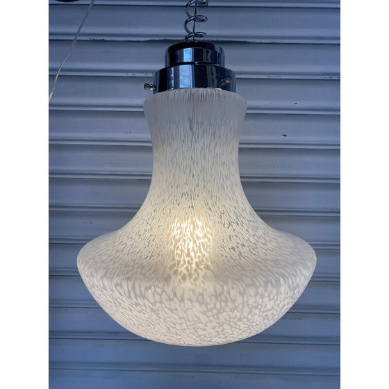 Image 1 of Lustre vintage en verre de Murano par Carlos Nason pour Mazzega, 1980