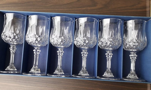 Verres À Pied Cristal D'Arques Modèle Longchamp