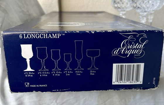 Image 1 of Verres À Pied Cristal D'Arques Modèle Longchamp