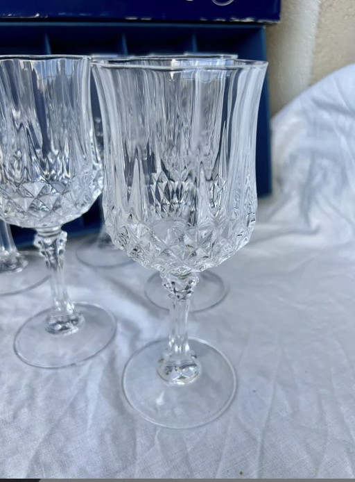 Verres À Pied Cristal D'Arques Modèle Longchamp