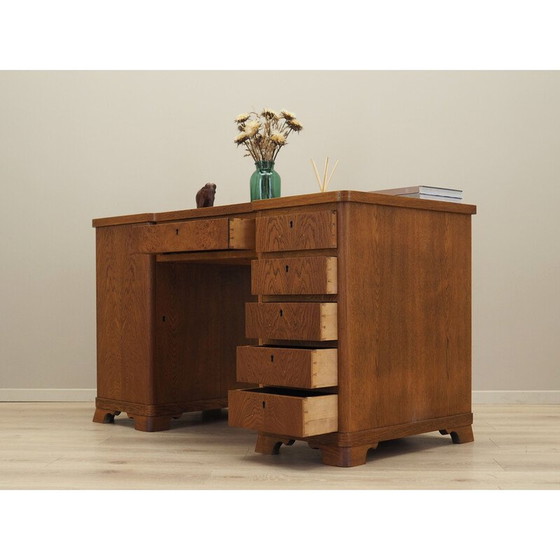 Image 1 of Bureau vintage en chêne, Danemark 1960