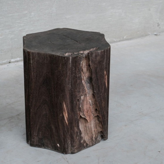 Image 1 of Paire de tables d'appoint en bois massif, Belgique 1950