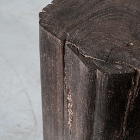 Image 1 of Paire de tables d'appoint en bois massif, Belgique 1950