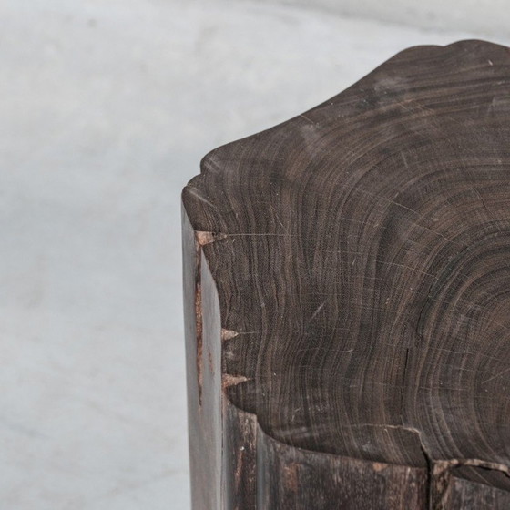 Image 1 of Paire de tables d'appoint en bois massif, Belgique 1950