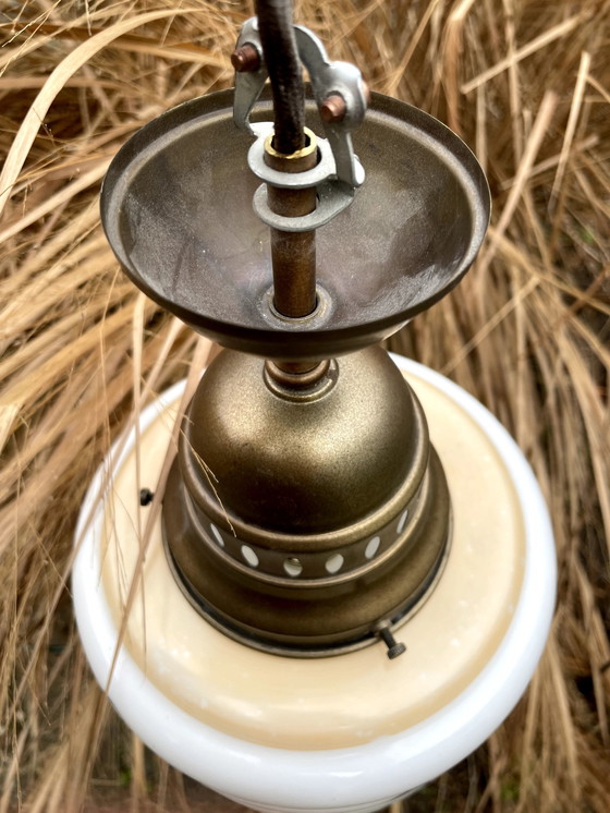 Image 1 of Rare lampe en verre des années 1930