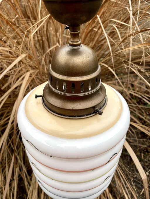 Rare lampe en verre des années 1930