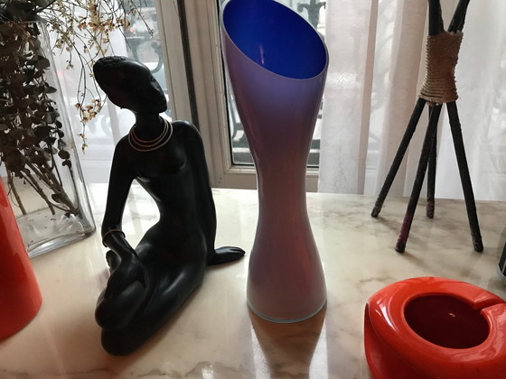 Image 1 of Vase Vintage • Incamiciato • Verre De Murano • 1960