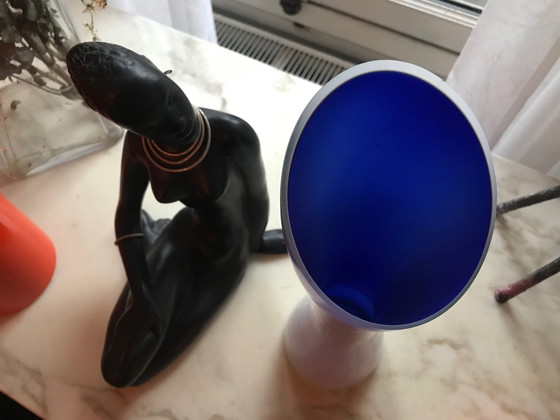 Image 1 of Vase Vintage • Incamiciato • Verre De Murano • 1960