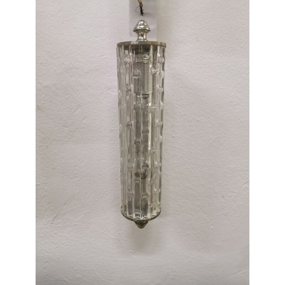 Image 1 of Paire d'appliques vintage en verre de Murano et acier par Toni Zuccheri, Italie 1960