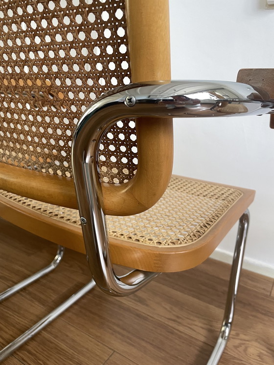 Image 1 of 4x Chaises Vintage Cesca à sangles