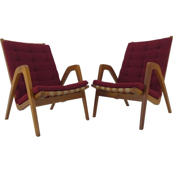 Image 1 of Paire de fauteuils vintage Art Déco par Jan Vanek 1930s