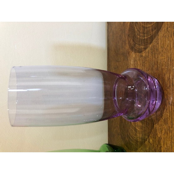 Image 1 of Pichet et verres multicolores vintage, 1970