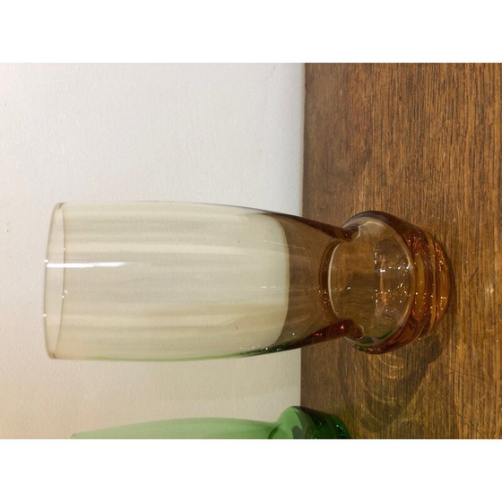 Image 1 of Pichet et verres multicolores vintage, 1970