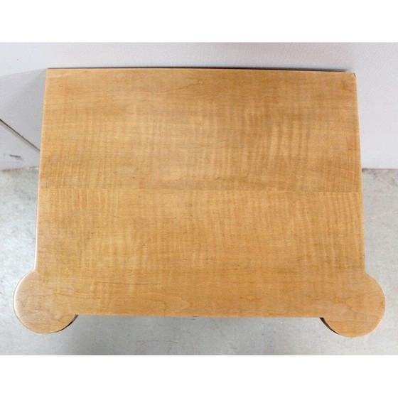 Image 1 of Table de nuit vintage en sycomore par J. Leleu, années 1950