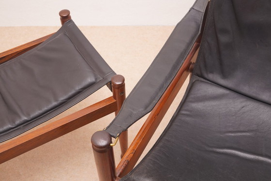 Image 1 of Fauteuil Et Ottomane Par Erik Worts Pour Niels Eilersen