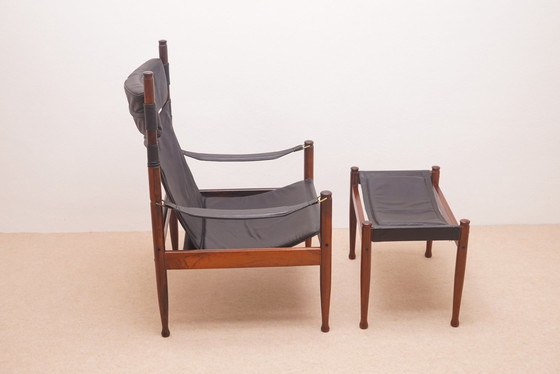 Image 1 of Fauteuil Et Ottomane Par Erik Worts Pour Niels Eilersen