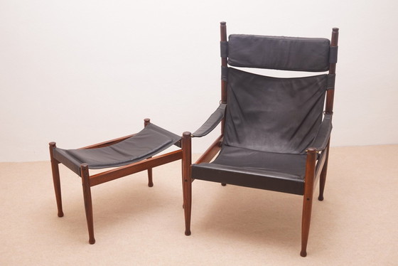 Image 1 of Fauteuil Et Ottomane Par Erik Worts Pour Niels Eilersen