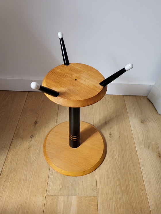 Image 1 of Table ou support à plantes vintage tripode avec 2 étagères