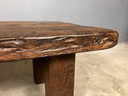 Table basse vintage en chêne rustique