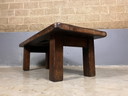 Table basse vintage en chêne rustique