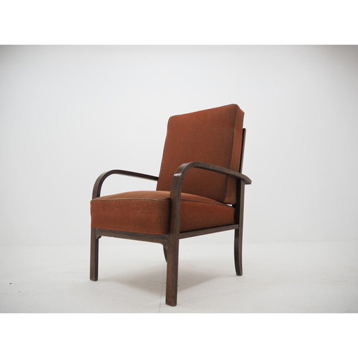 Fauteuil Vintage Art Déco Tchécoslovaquie 1930s