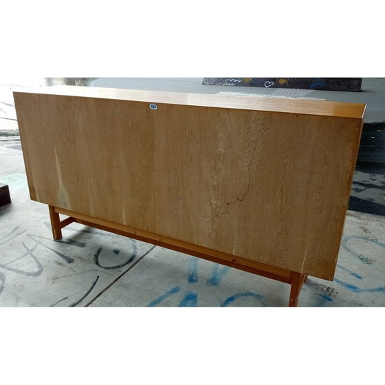 Image 1 of Buffet haut vintage danois en bois de chêne par Kurt Ostervig pour Kp Möbler