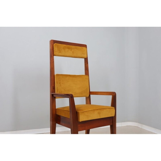 Image 1 of Chaise vintage en bois massif, Italie 1950s