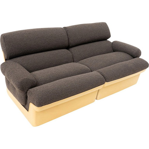 Canapé modulaire à deux places, Mid Century, Italie, années 1970