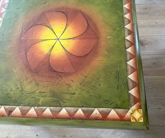 Image 1 of Table basse avec plateau d'art