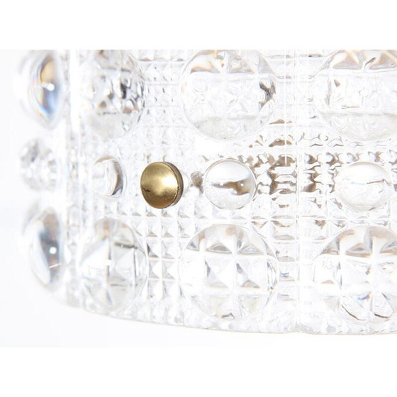 Image 1 of Suspension en verre vintage scandinave modèle Cristal par Carl Fagerlund pour Orrefors, 1960