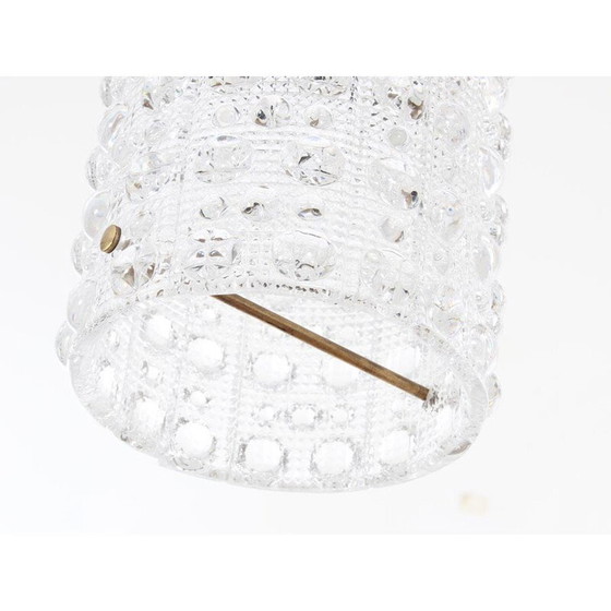 Image 1 of Suspension en verre vintage scandinave modèle Cristal par Carl Fagerlund pour Orrefors, 1960