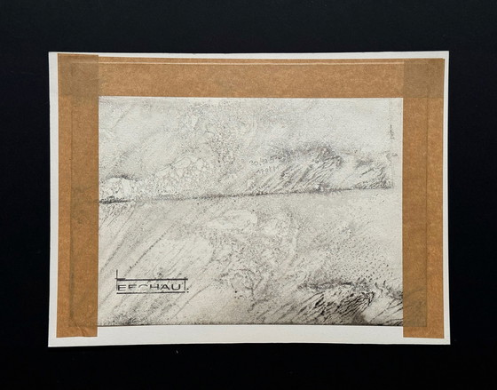 Image 1 of Eugene Eechaut (1928-2019) Composition à l'encre avec un navire. 1975