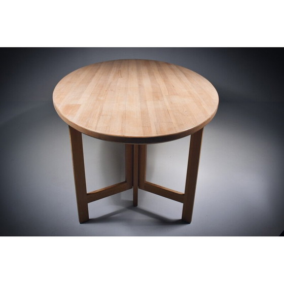 Image 1 of Table vintage en pin chaulé par Olle Pira, Suède 1960