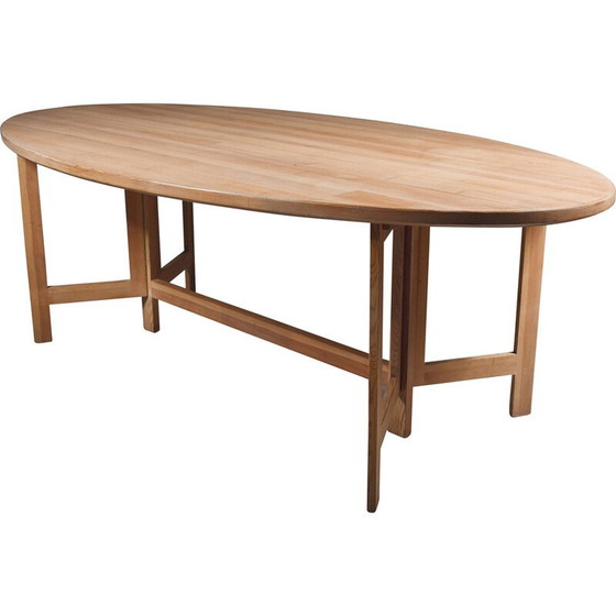 Image 1 of Table vintage en pin chaulé par Olle Pira, Suède 1960