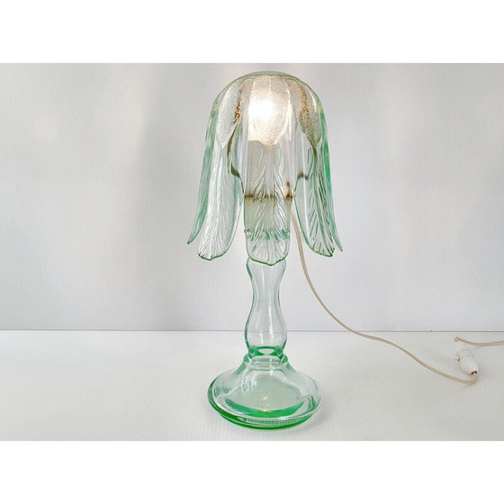 Image 1 of Lampe en verre vintage, 1950