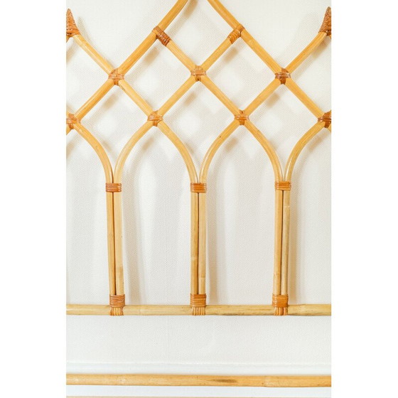 Image 1 of Tête de lit double en bambou vintage, 1970