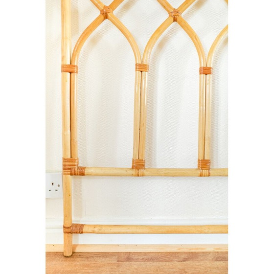 Image 1 of Tête de lit double en bambou vintage, 1970