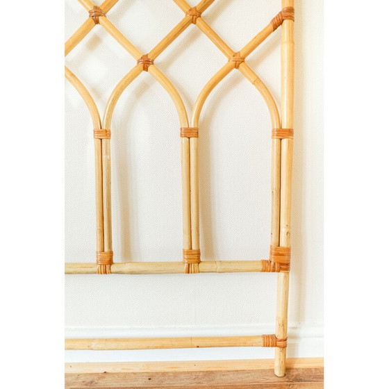 Image 1 of Tête de lit double en bambou vintage, 1970