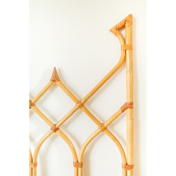 Image 1 of Tête de lit double en bambou vintage, 1970