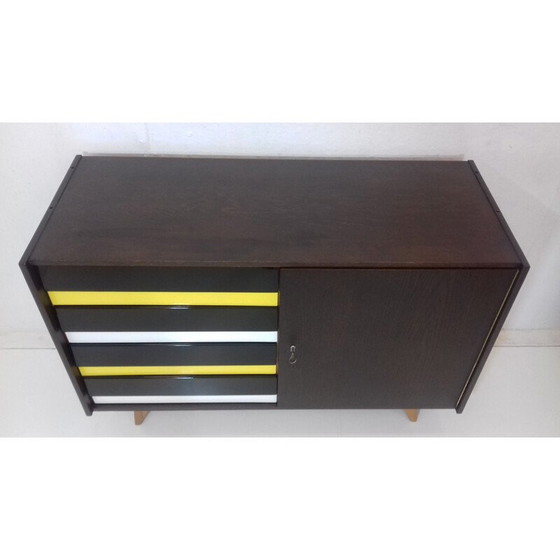 Image 1 of Commode vintage pour Interier Praha en chêne et plastique 1960s